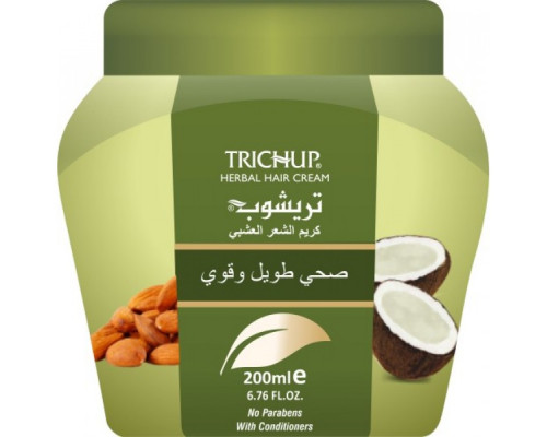 Trichup Herbal Hair Cream HEALTHY, LONG &STRONG Vasu (Крем для волос, Здоровые, длинные и сильные, Тричуп), 200 мл