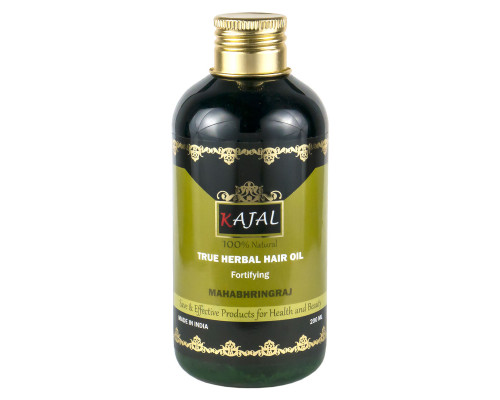 True Herbal Hair Oil  MAHABHRINGRAJ, Fortifying, Kajal (Травяное укрепляющее масло для волос МАХАБРИНГРАДЖ, Каджал), 200 мл.