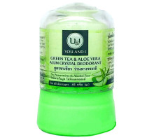 U&I / Дезодорант кристаллический (Зеленый чай и алоэ вера), 45 г.