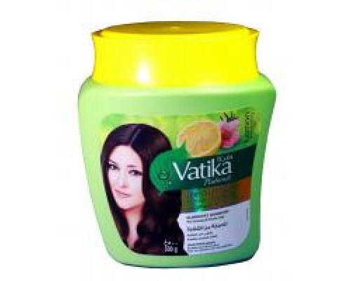 VATIKA hair mask DANDRUFF GUARD Lemon & Rosemary Oil Dabur (Маска для волос ЗАЩИТА ОТ ПЕРХОТИ с лимоном и маслом розмарина, Ватика Дабур), 500 г.