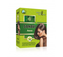 АМЛА, Натуральный порошок-маска для укрепления и роста всех типов волос, Sanavi, 100 г.