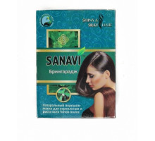 БРИНГАРАДЖ, Натуральный порошок-маска для укрепления и роста всех типов волос, Sanavi, 100 г.
